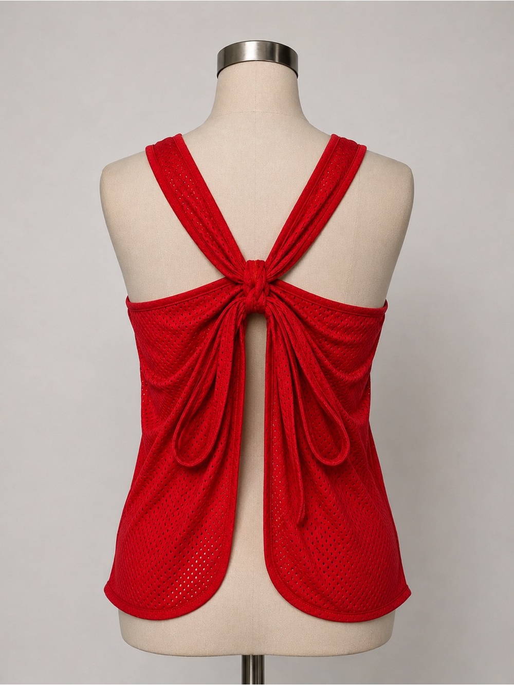 Knot-Back Tank. Breathable material/See through. LOTS OF COLORS! Read desc.